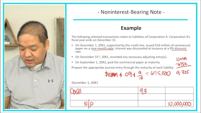 Lesson 13.4 - Noninterest-Bearing Notes