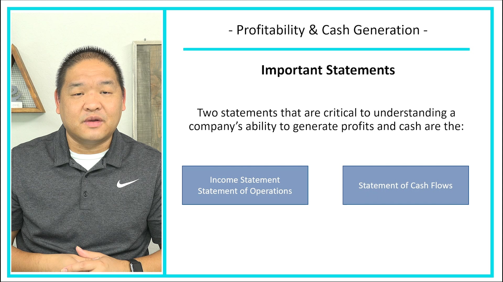 Lesson 4.1 - Profitability and Cash Generation