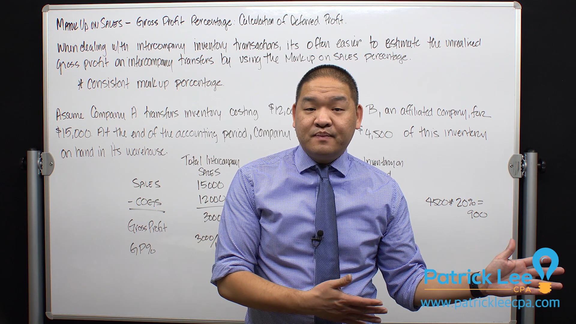 Lesson 6.4 - Mark Up on Sales - Gross Profit Percentage - Deferred Profit