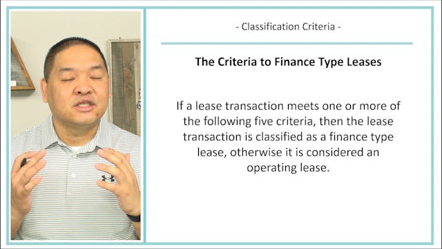 Lesson 15.3 - Finance Lease - Classif...