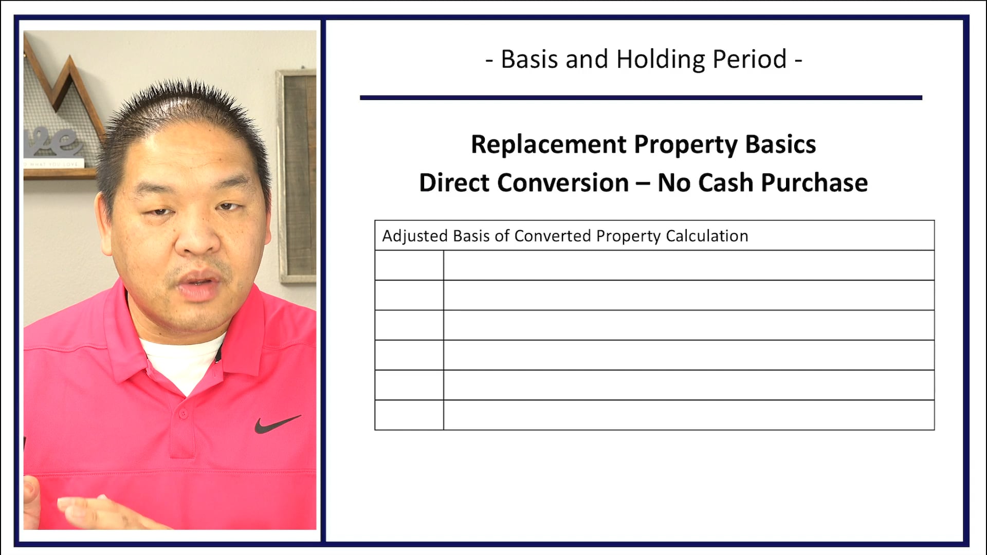 Section 11.4 - Basis and Holding Period