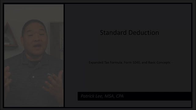 Lesson 2.6 - Standard Deduction