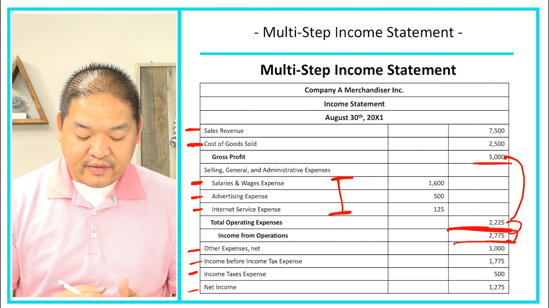 Lesson 6.19 - Multistep Income Statement