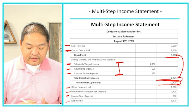 Lesson 6.19 - Multistep Income Statement