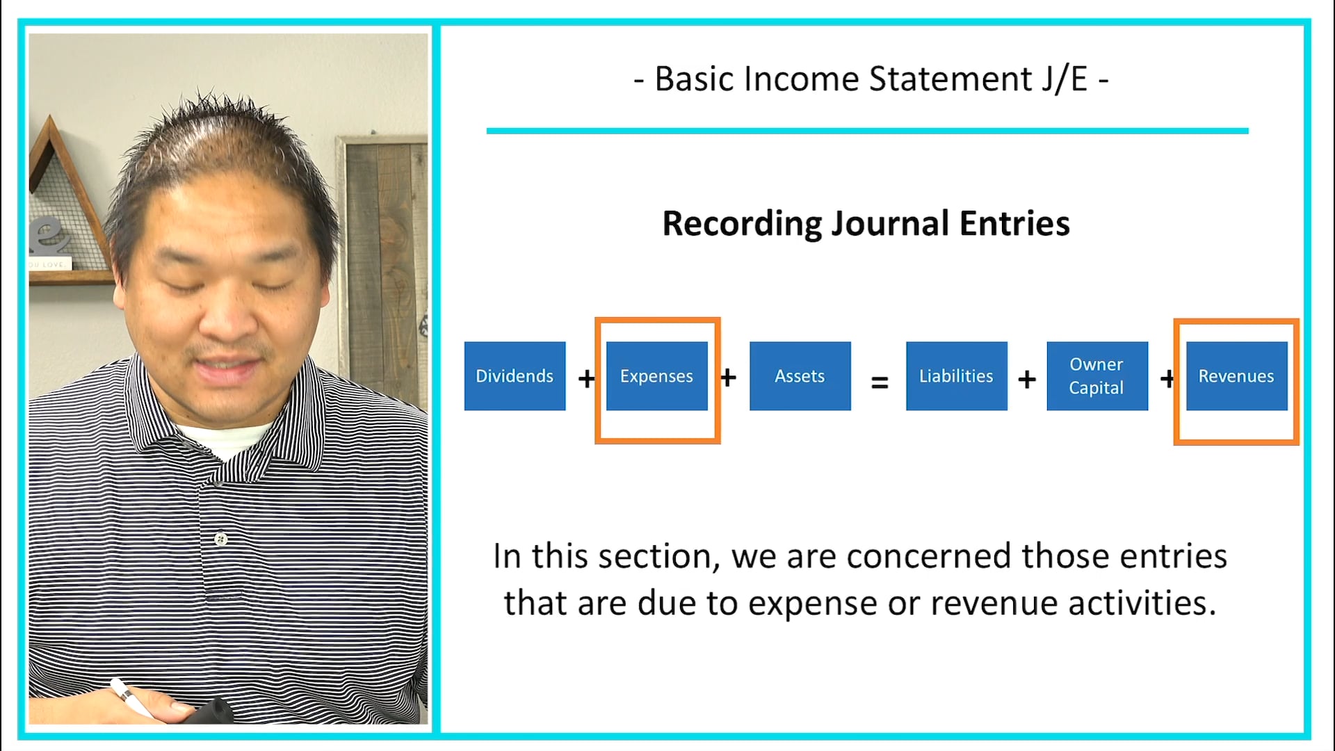 3.6 - Basics of Recording Income Statement Journal Entries