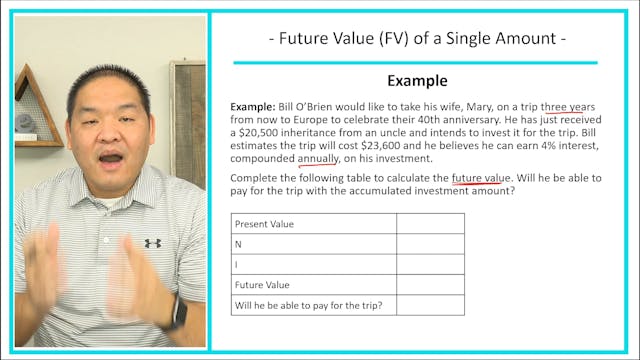 Lesson 5.2 - Future Value of a Single...