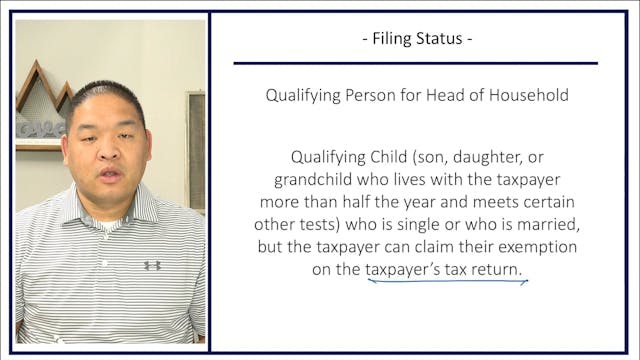 Section 2.6 - Qualifying Person - HOH