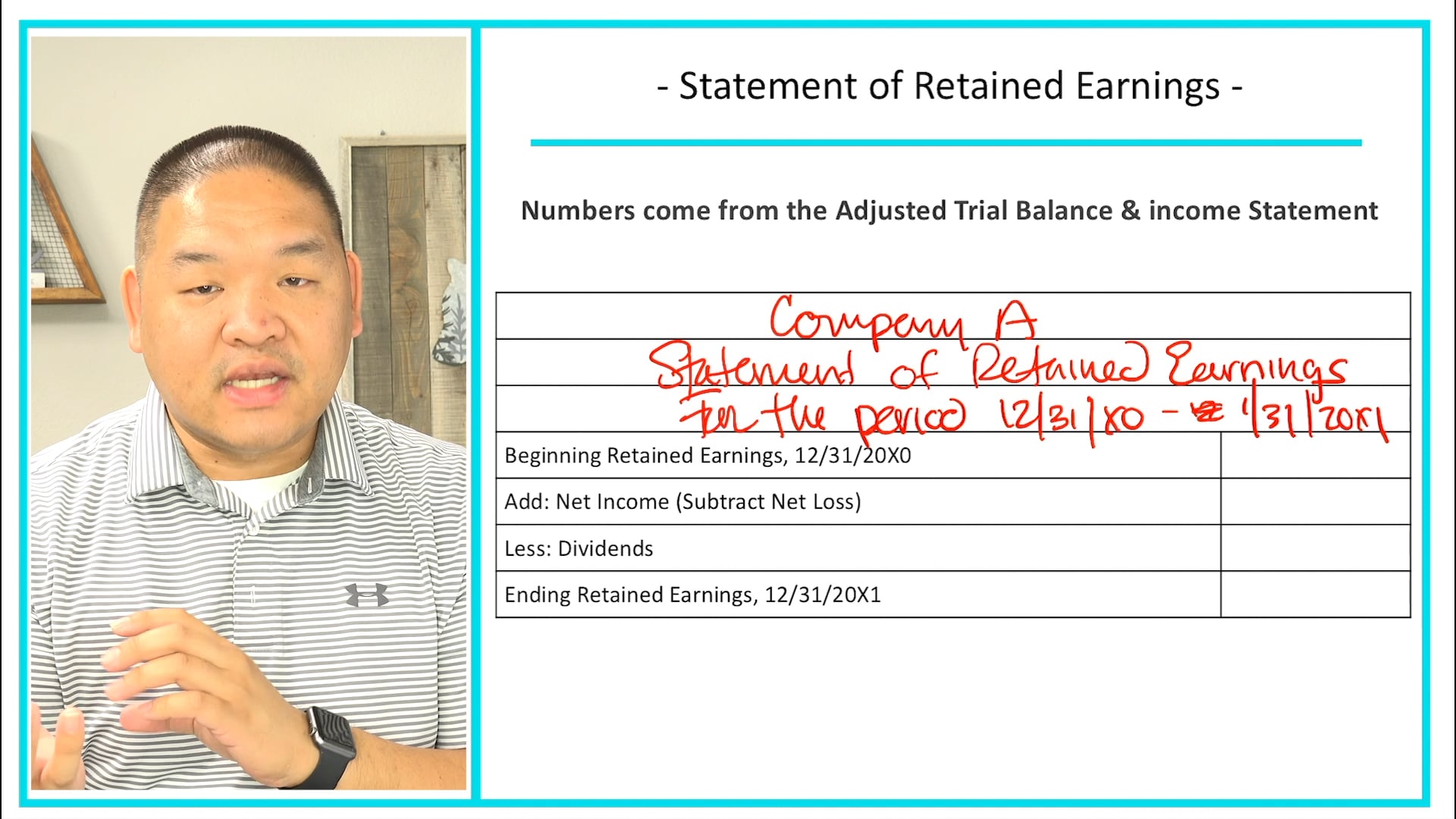 Lesson 10 - Preparing a Statement of Retained Earnings