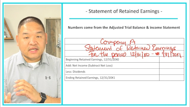 Lesson 10 - Preparing a Statement of Retained Earnings
