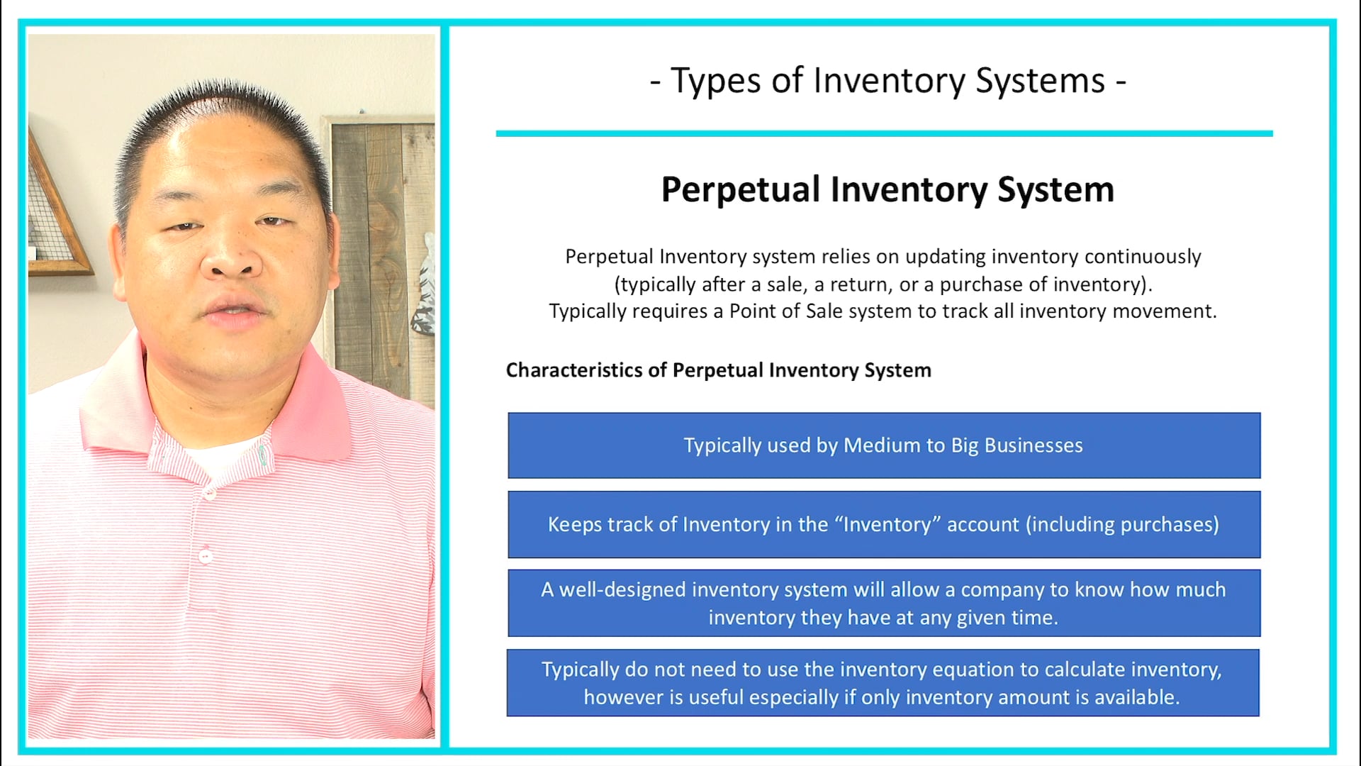 Lesson 6.4 - Types of Inventory System
