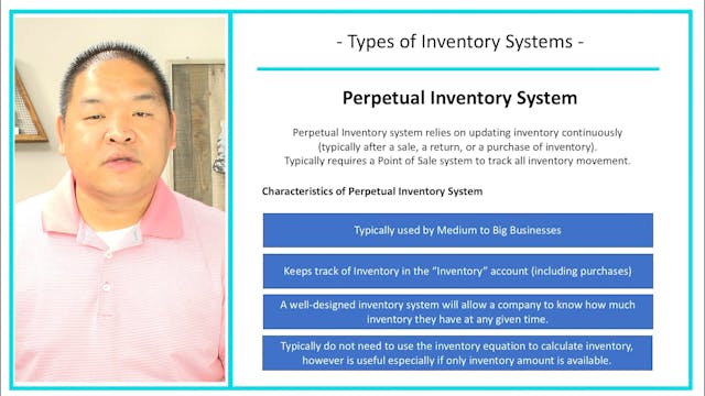 Lesson 6.4 - Types of Inventory System