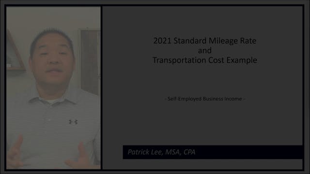 Lesson 6.19 - 2021 Standard Mileage R...