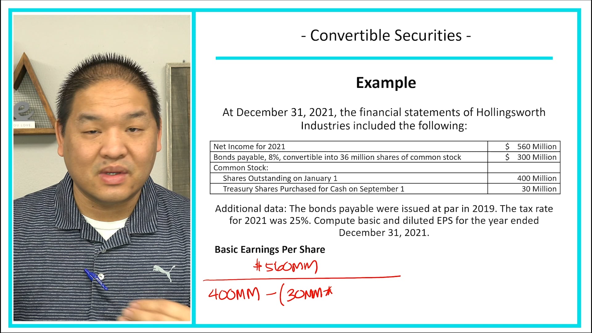 Lesson 19.18 - Convertible Securities