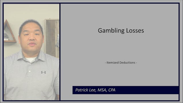 Lesson 5.7 - Gambling Losses
