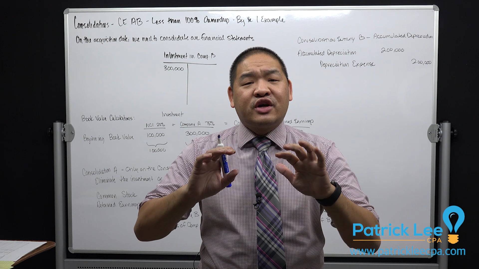 Lesson 3.7 - Example - Less than Full Ownership - Beginning Year 1