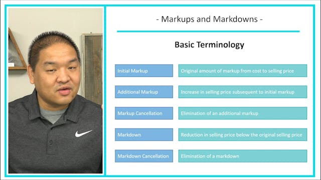 Lesson 9.12 - Markups and Markdowns