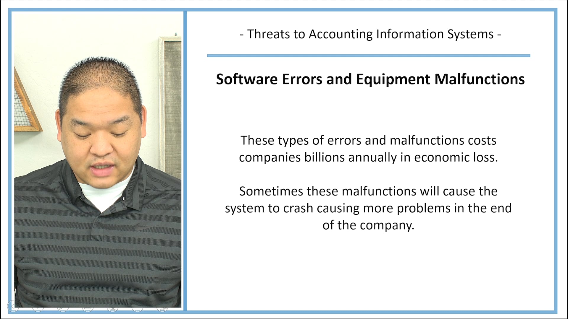 Lesson 5.1 - Threats to Accounting Information Systems