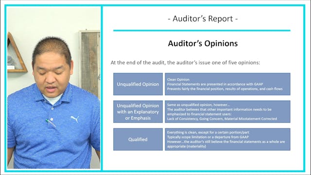 Lesson 3.10 - Auditor’s Report