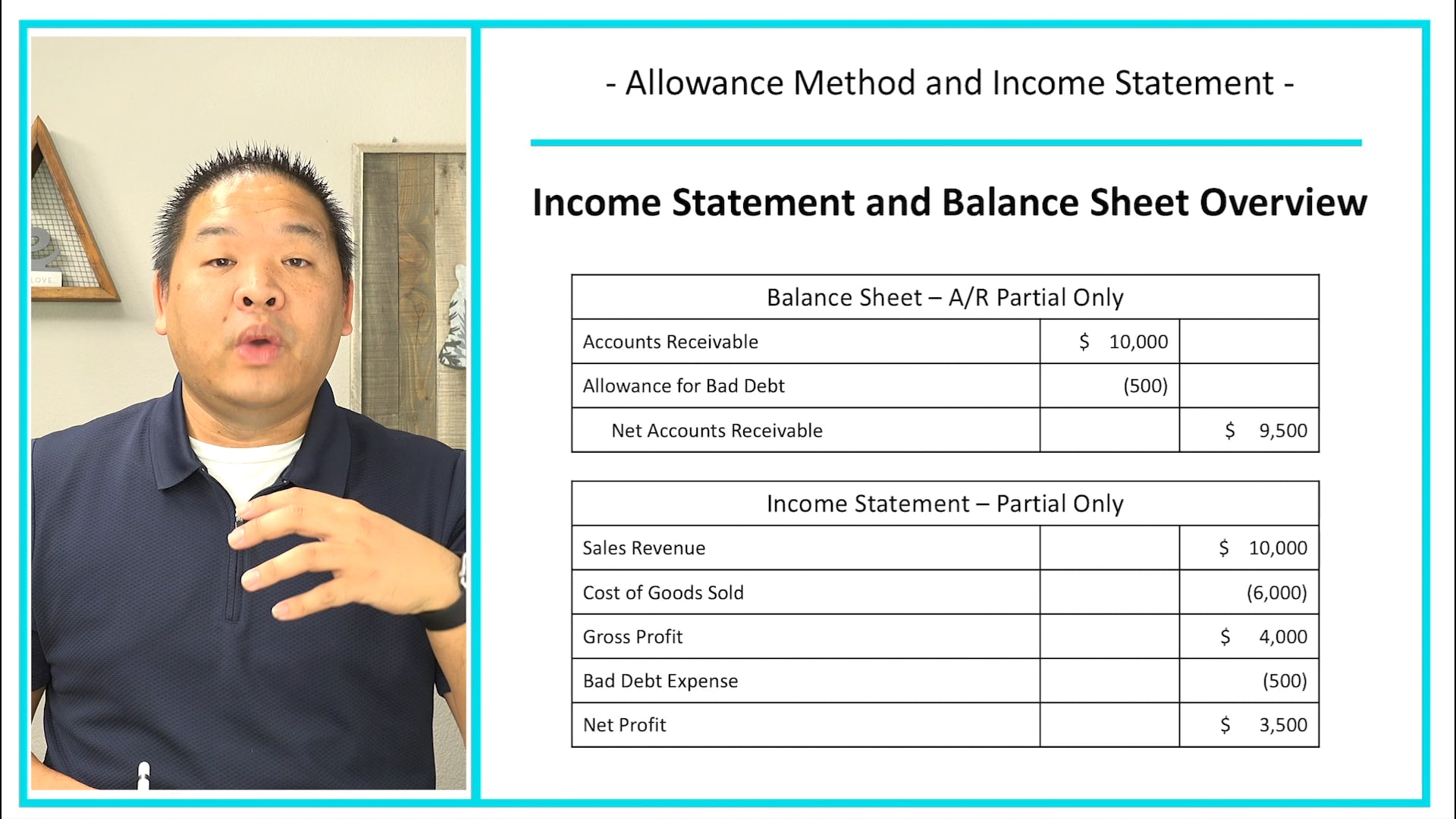 Lesson 8.4 - Allowance Method and the Income Statement