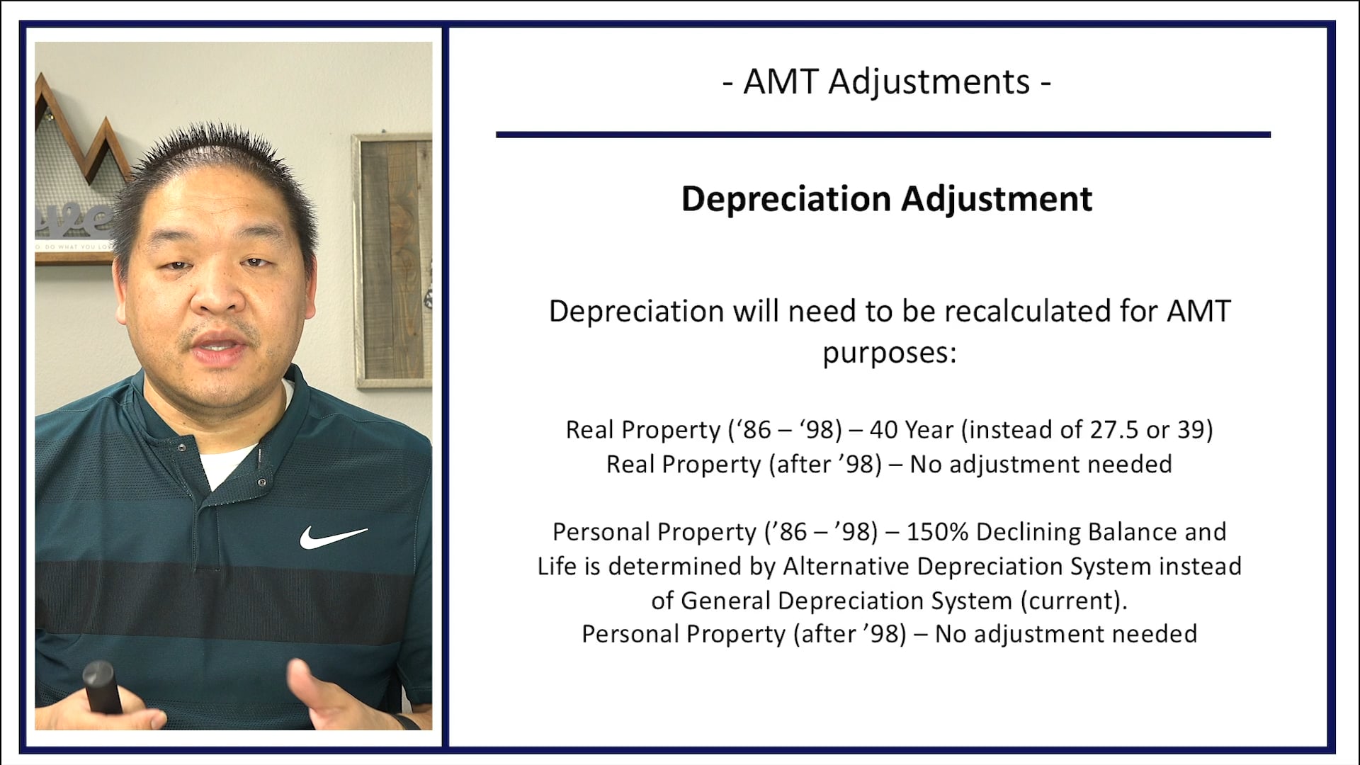 Section 12.10 - AMT Adjustments
