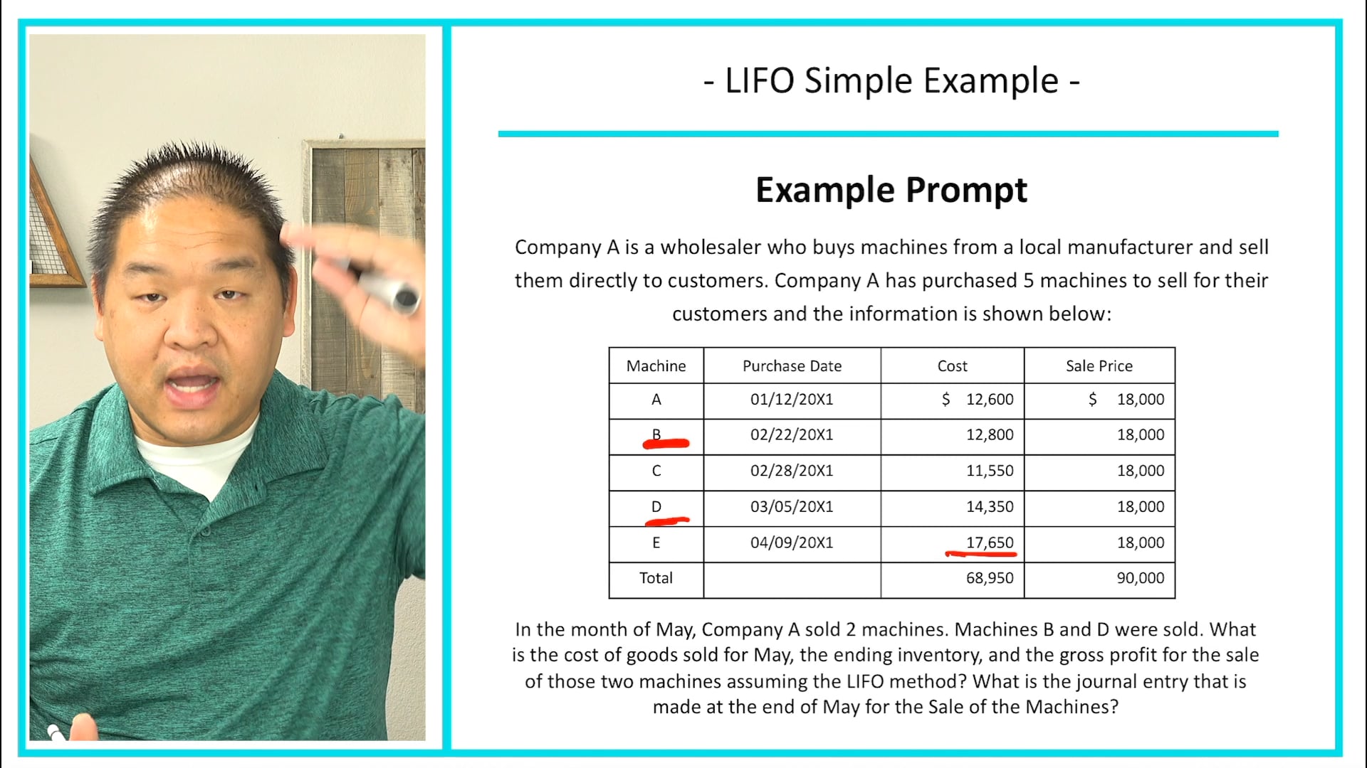 Lesson 7.10 - LIFO Simple Example