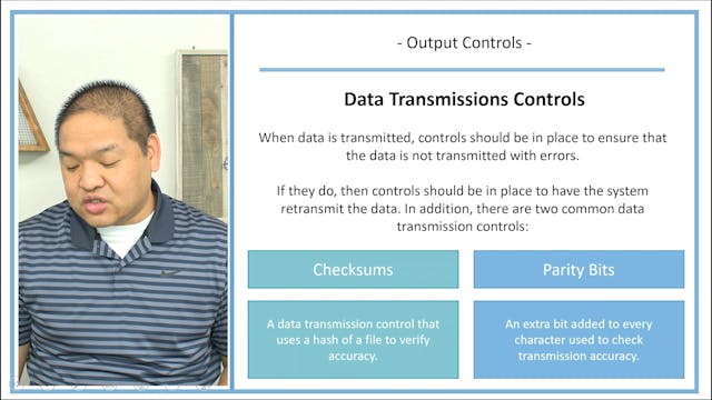 Lesson 9.10 - Output Controls