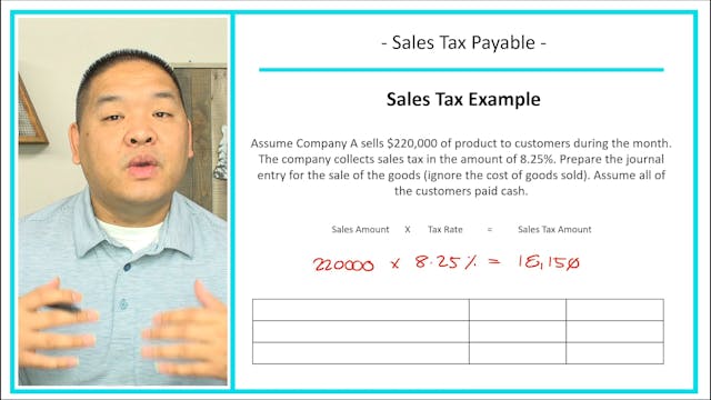 Lesson 10.5 - Sales Tax Payable