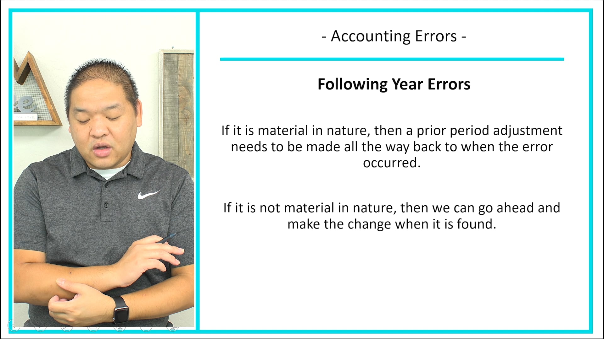 Lesson 4.10 - Correction of Accounting Errors