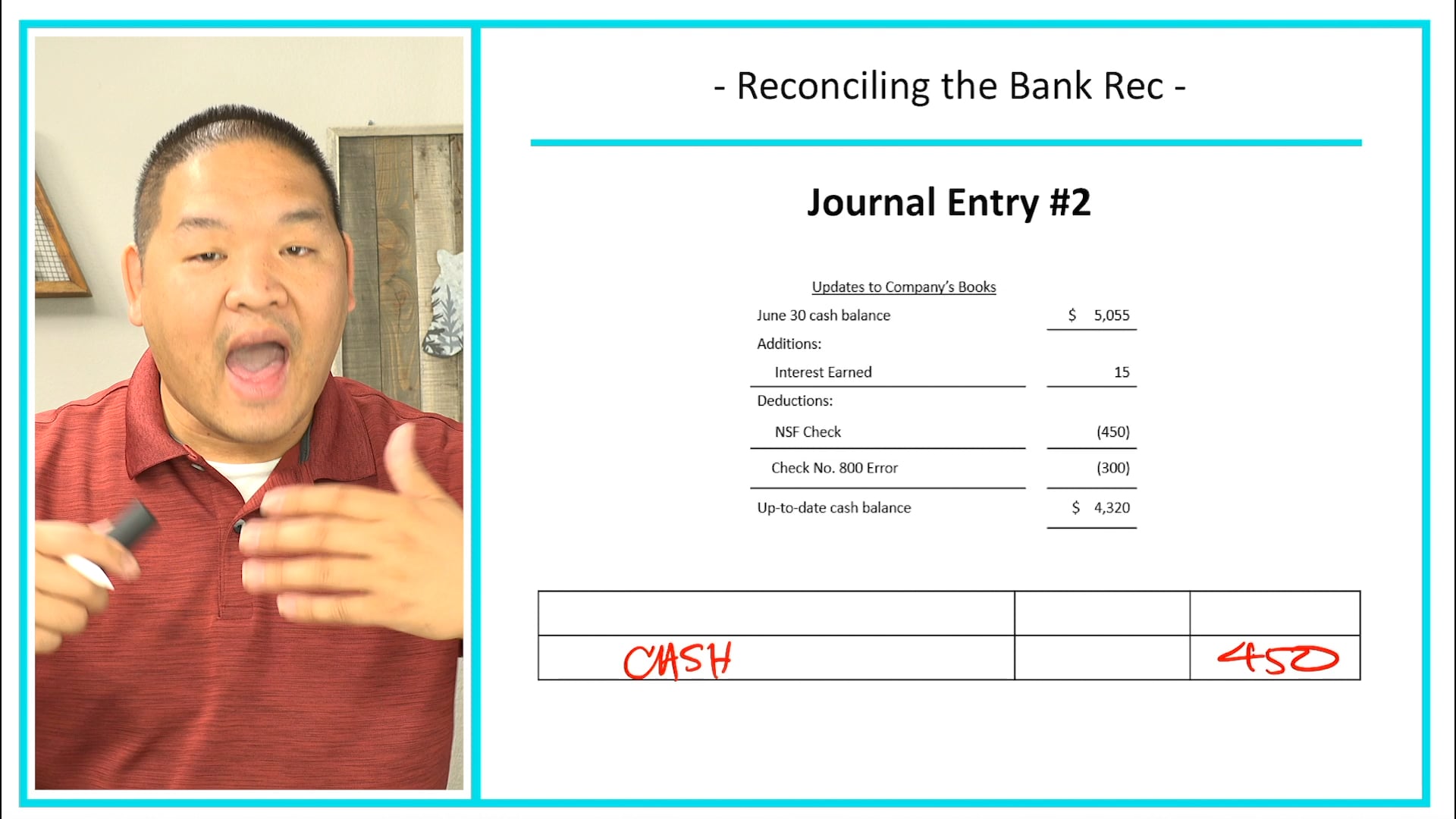 Lesson 5.13 - Reconciling the Bank Reconciliation