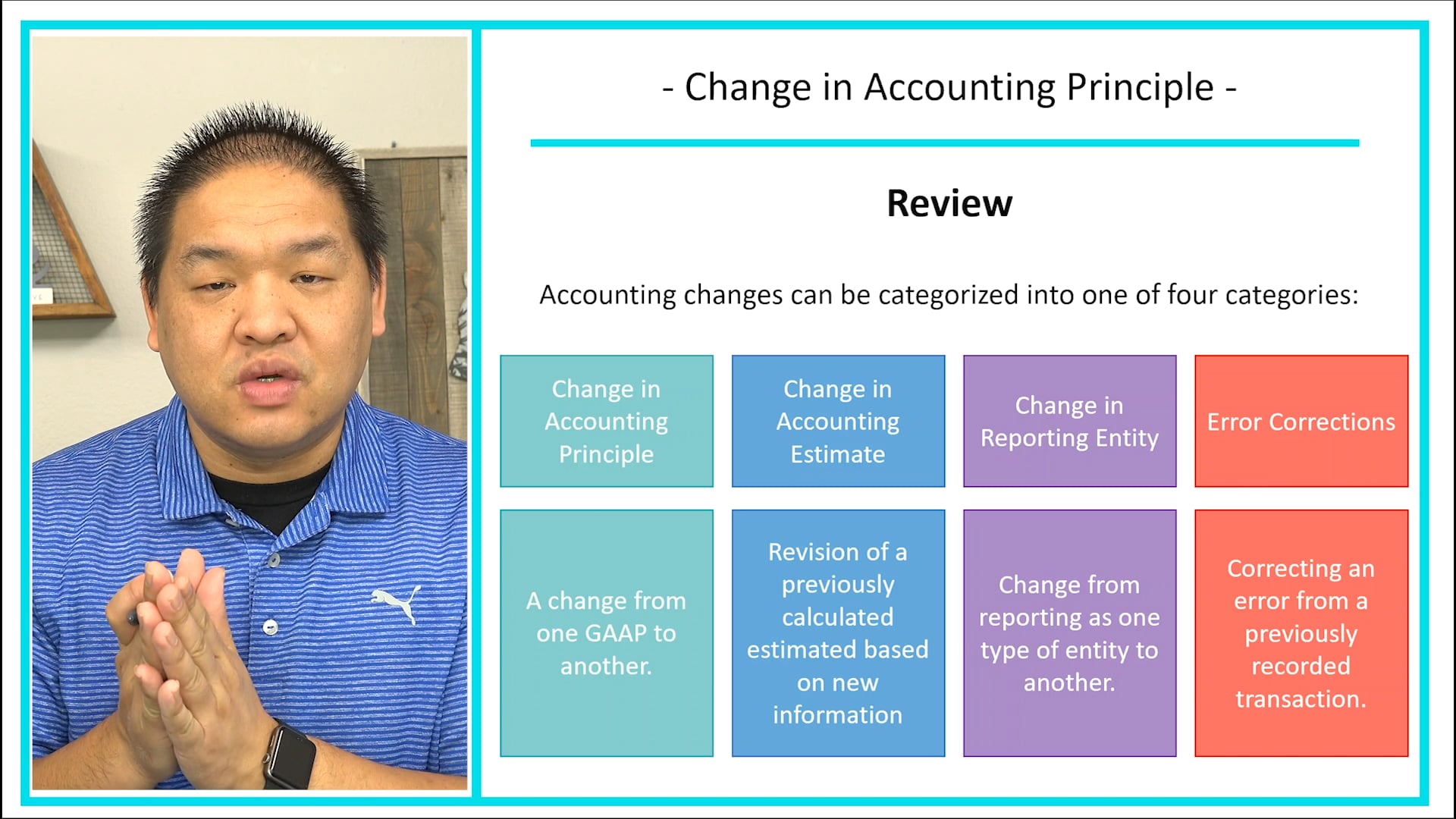Lesson 20.3 - Change in Accounting Principle