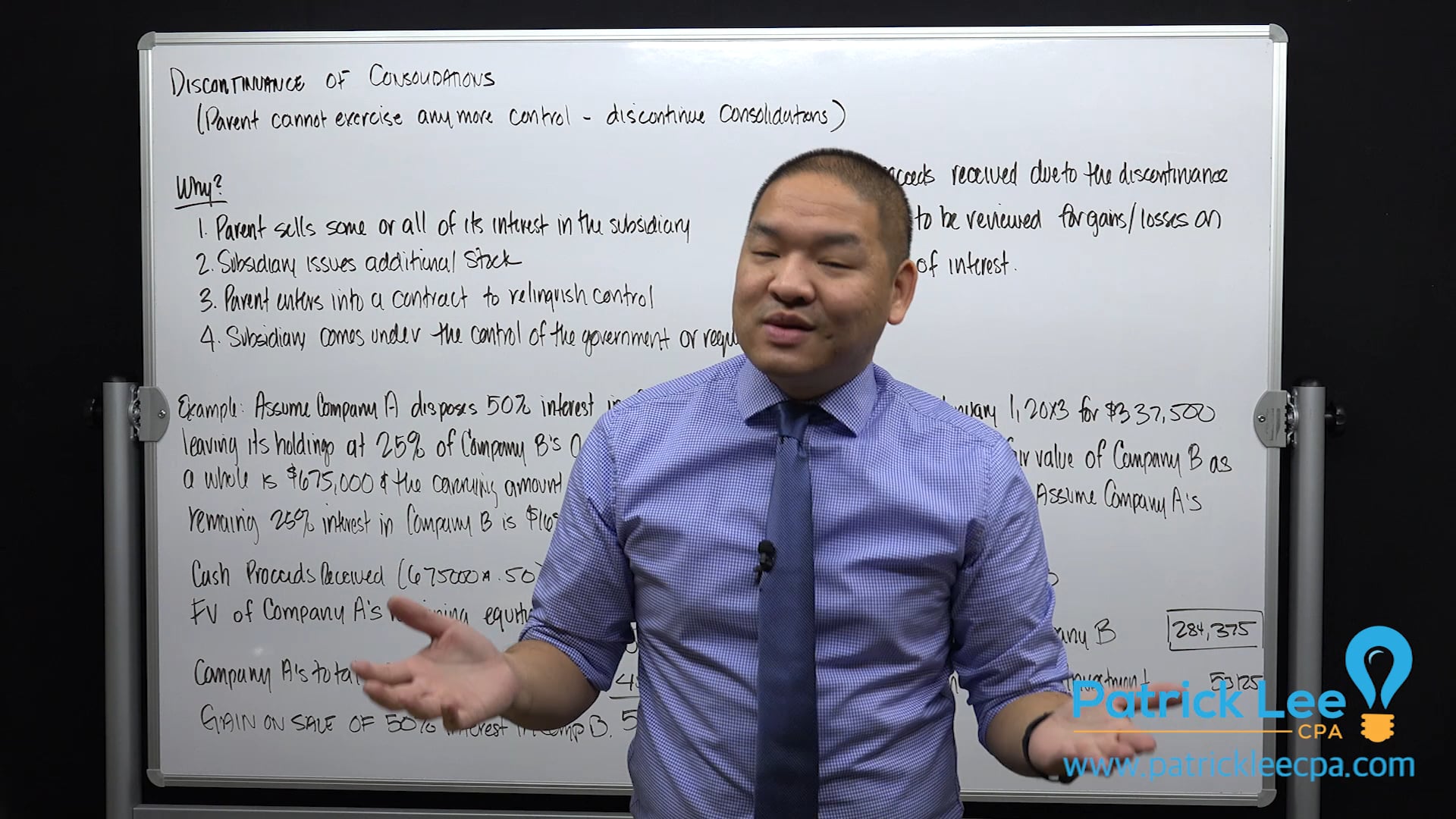 Lesson 5.6 - Discontinuance of Consolidations