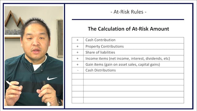 Section 12.2 - At-Risk Rules