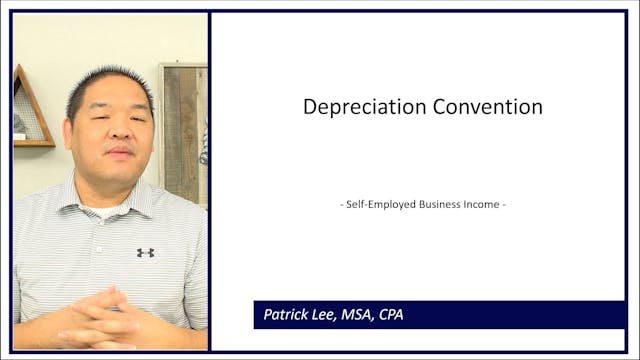 Lesson 6.10 - Depreciation Convention