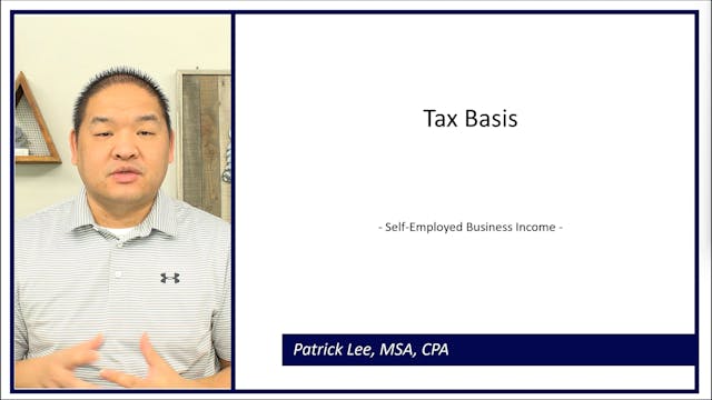 Lesson 6.8 - Tax Basis