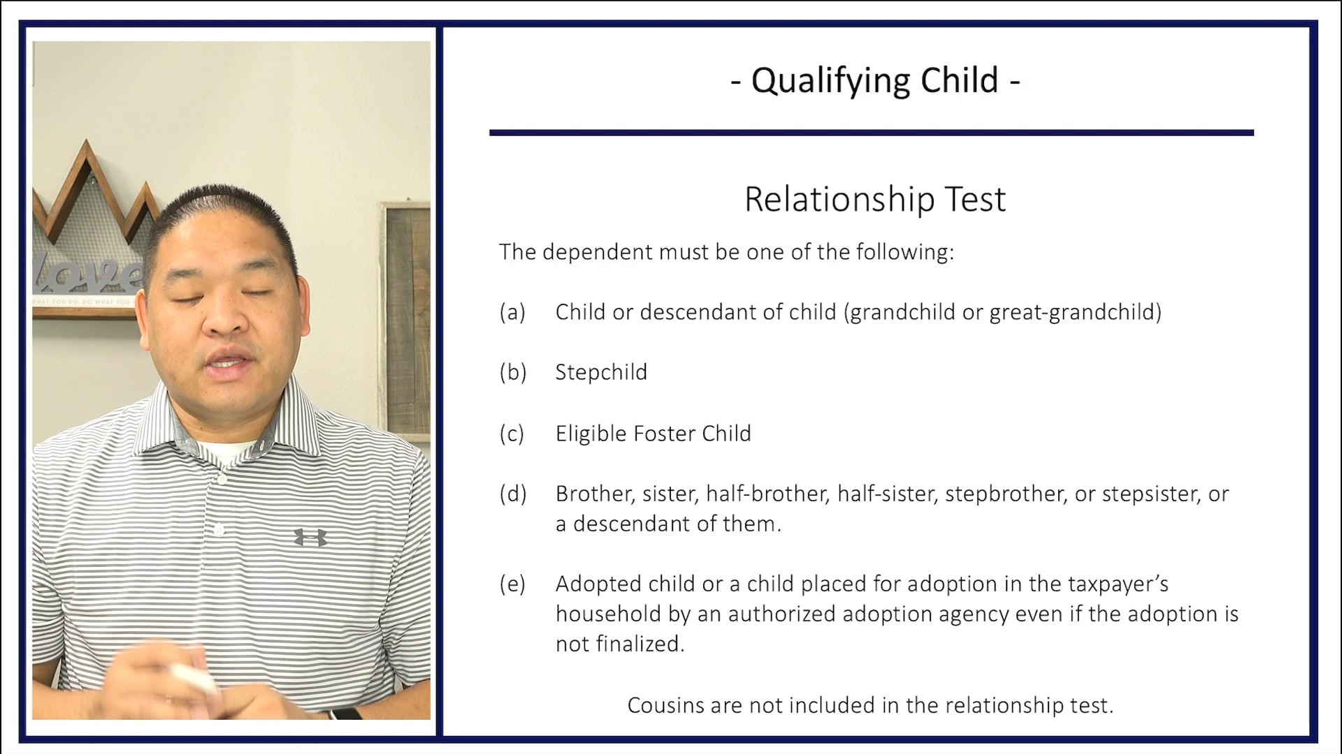 Section 2.3 - Qualifying Child