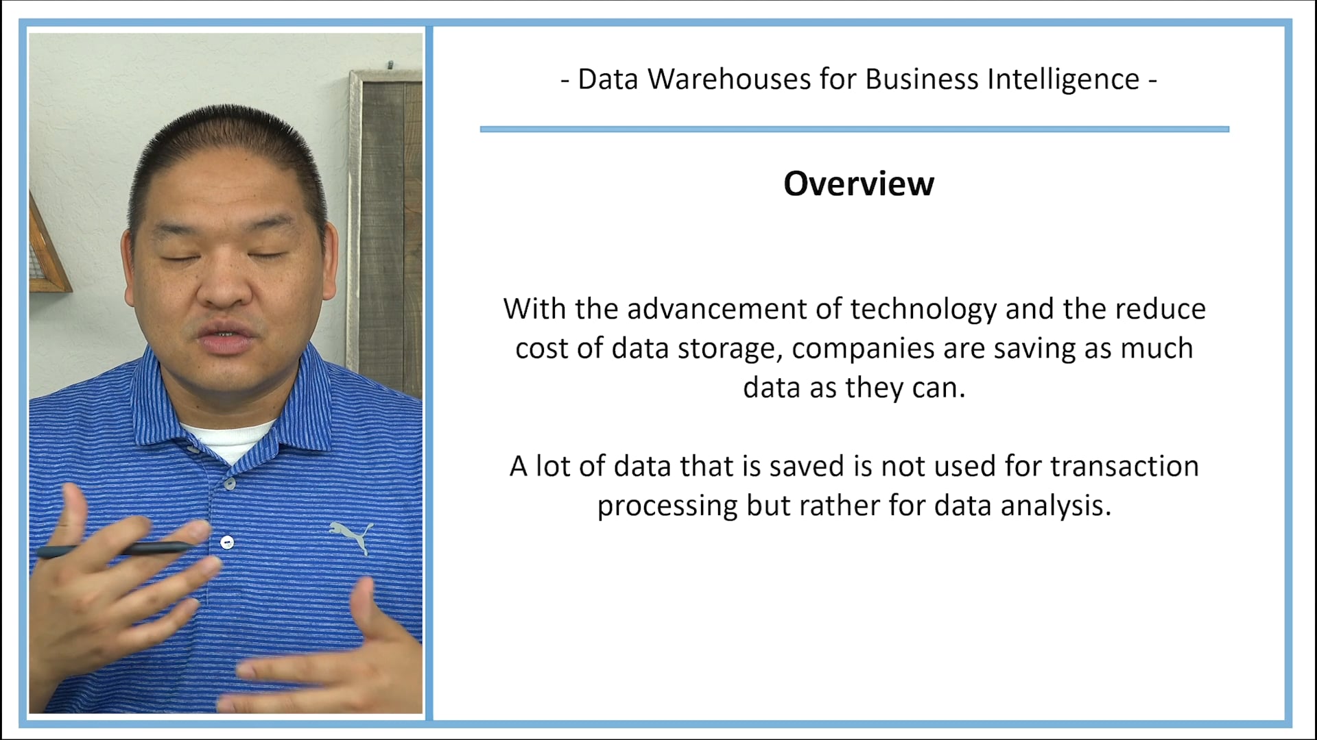 Lesson 4.2 - Data Warehouses and Business Intelligence