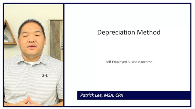 Lesson 6.11 - Depreciation Method