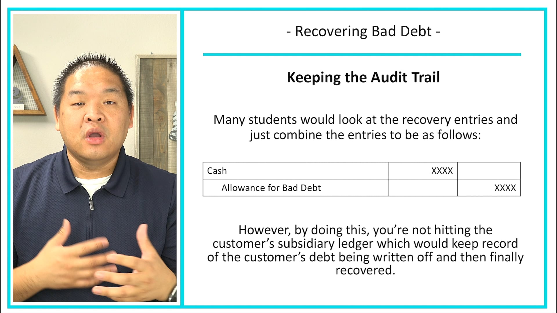 Lesson 8.9 - Recovering Bad Debt