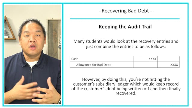 Lesson 8.9 - Recovering Bad Debt