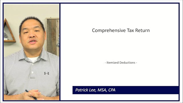 Lesson 5.8 - Comprehensive Tax Return