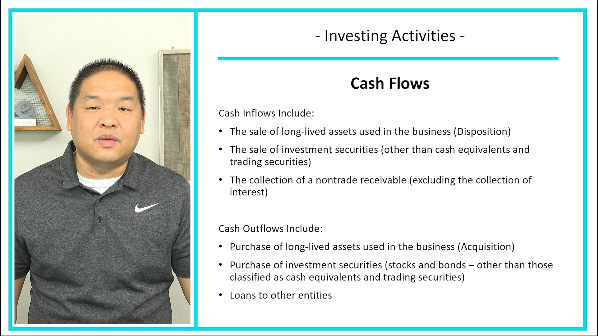 Lesson 4.18 - Investing Activities