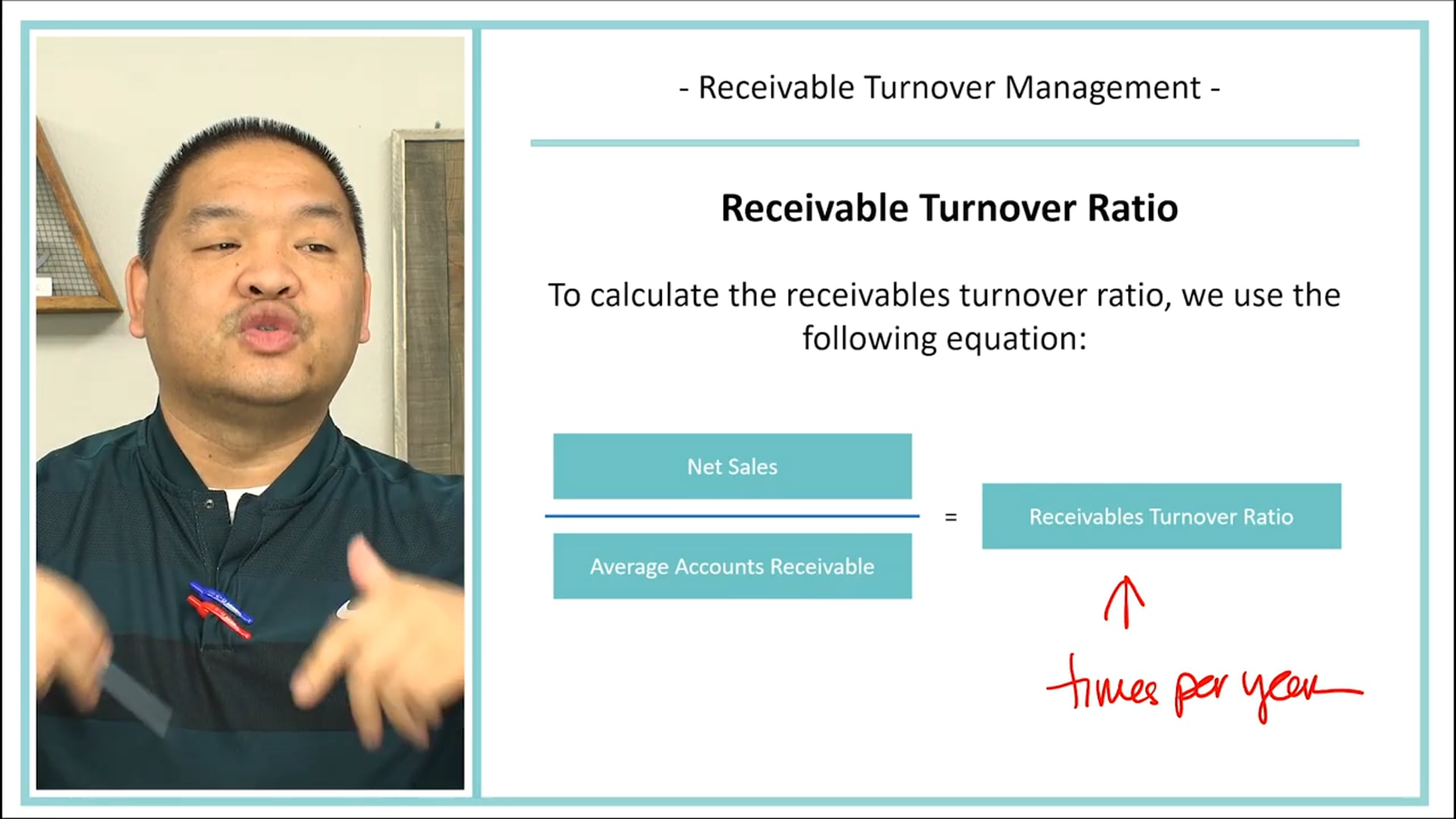 Lesson 7.24 - Receivable Turnover Management - Ratio Analysis