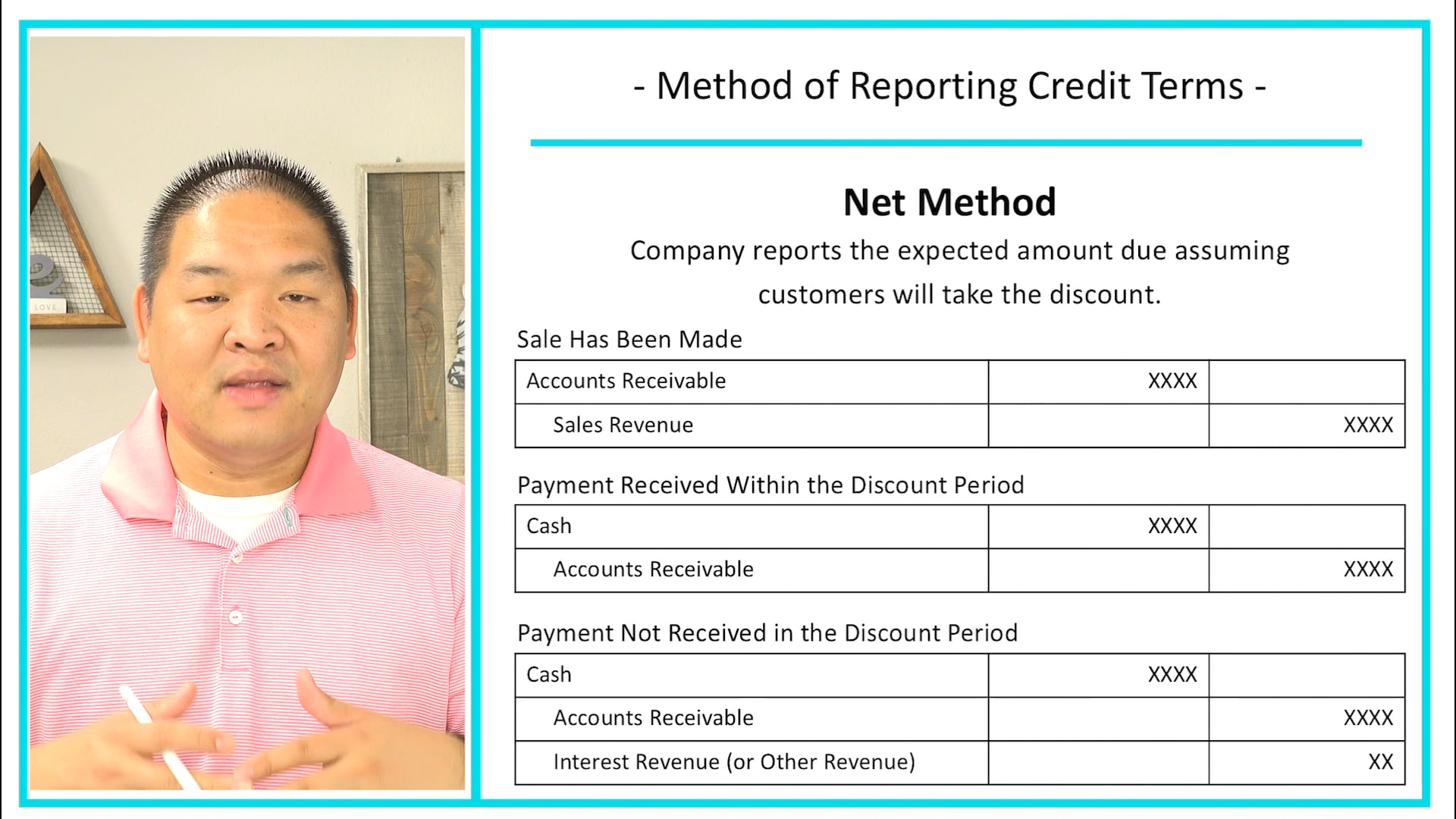 Lesson 6.14 - Sales Discounts - Method of Reporting Credit Terms 