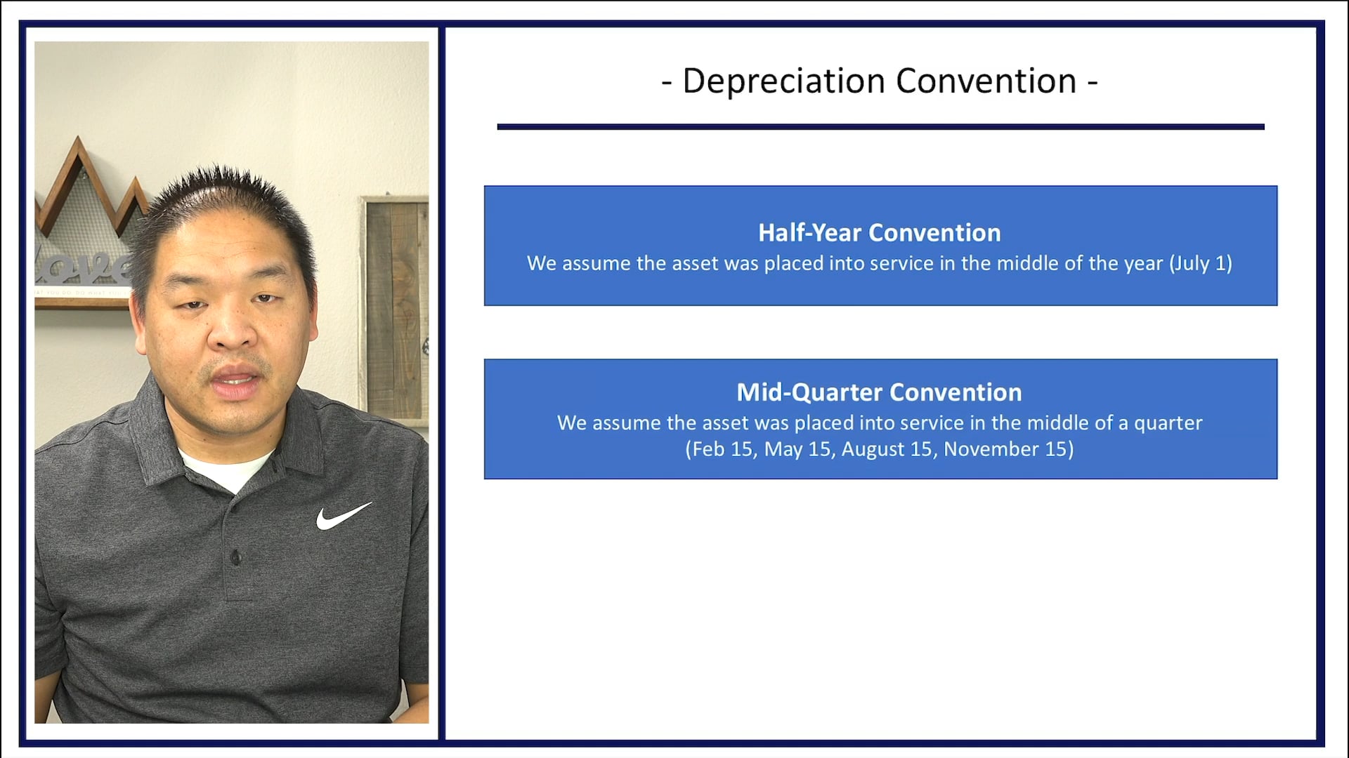 Section 6.10 - Depreciation Convention