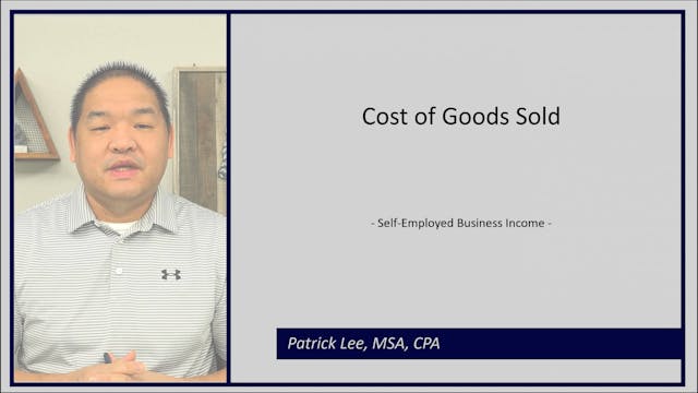 Lesson 6.4 - Cost of Goods Sold