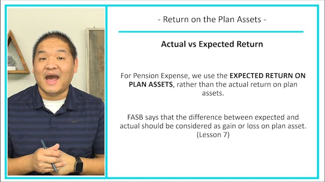 Lesson 17.8 - Return on the Plan Assets