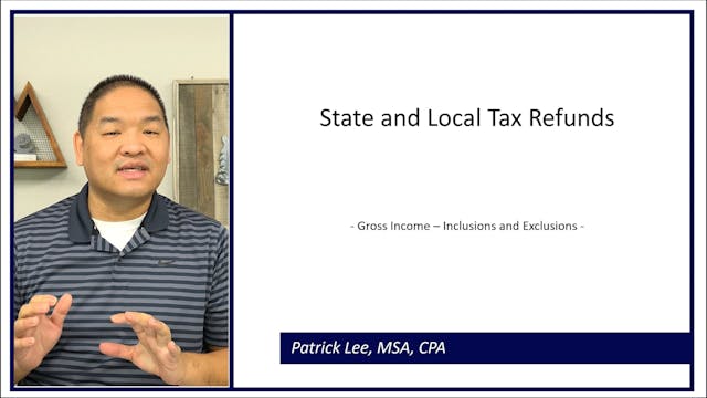 Lesson 3.5 - State and Local Tax Refunds