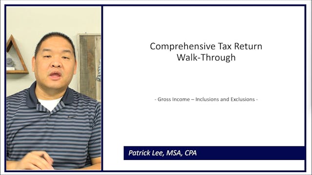 Lesson 3.10 - Comprehensive Tax Retur...