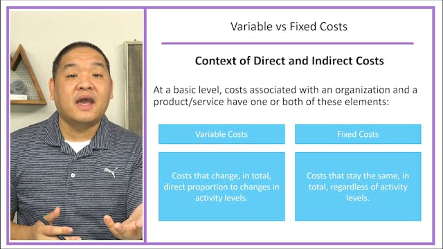 Lesson 1.5 - Variable vs Fixed Costs ...