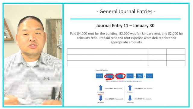 Lesson 3 - Prepare the General Journal Entries - Part A - Entries 7 - 11
